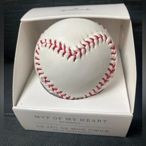 Hallmark MVP OF MY HEART Stitched BASEBALL Valentines Day Gift NEW IN BOX